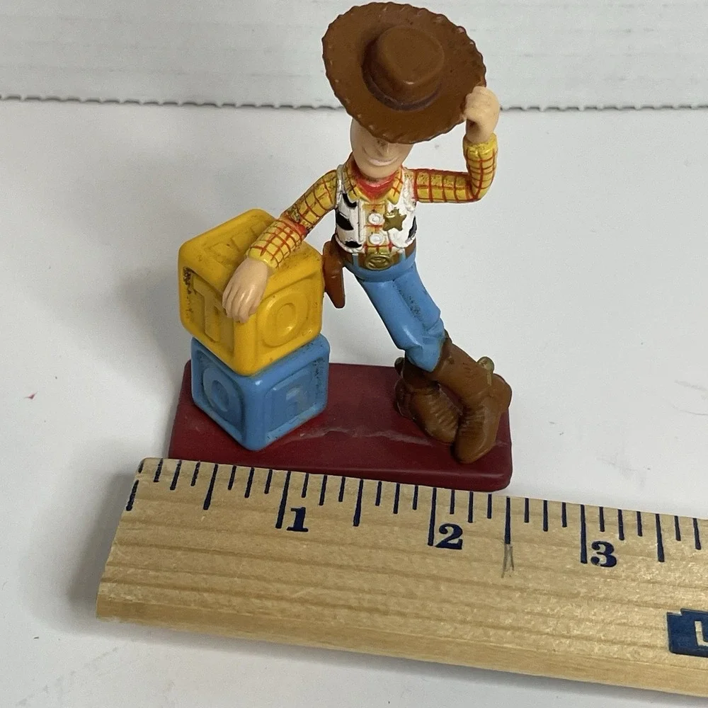 Vintage TOY STORY Disney Decopac WOODY Figurine PVC  4